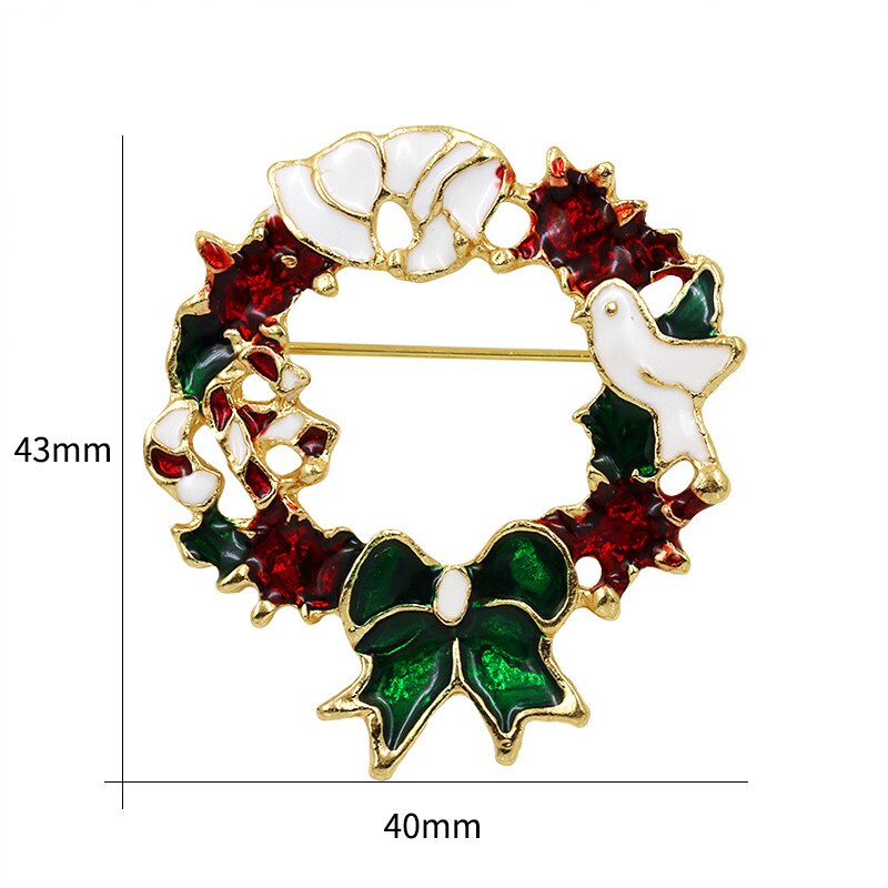 High-Quality Cartoon Christmas Brooch Set