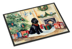 Black Russian Terrier Cozy Christmas Doormat