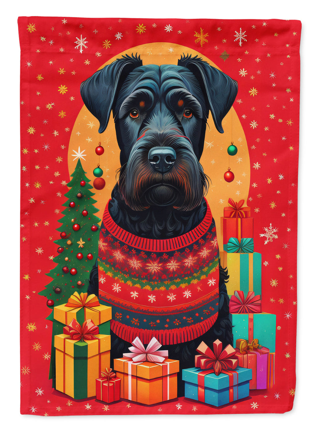 Giant Schnauzer Holiday Christmas Garden Flag