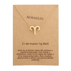Zodiac Alloy Pendant Necklace Wholesale Christmas Gift