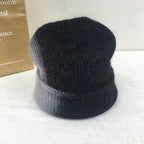 Tie-Dyed Rabbit Hair Knitted Wool Hat for Women | Embroidered Cap