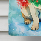 Pug Christmas House Flag