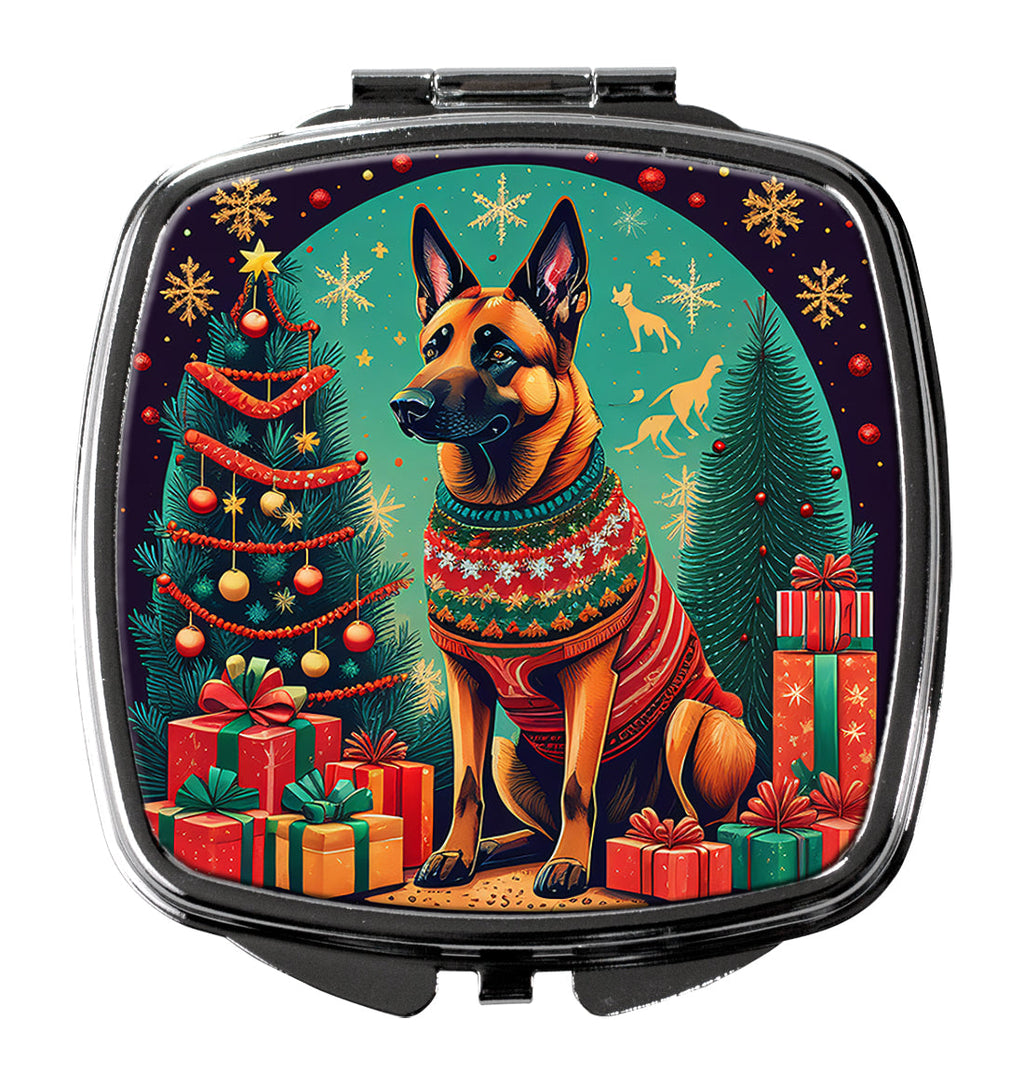 Belgian Malinois Christmas Compact Mirror