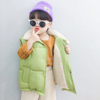 Children's Lambskin Padded Vest Jacket