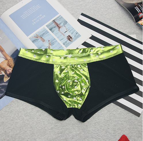 Gold Foil Star Print Shorts - Women's Underwear