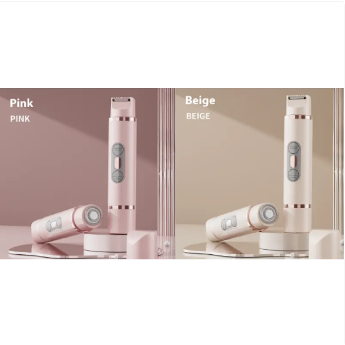 Dual-Head Electric Shaver Painless Women's Epilator Bikini Hair Removal Device Automatic Hair Trimmer Underarm Facial Lips Leg