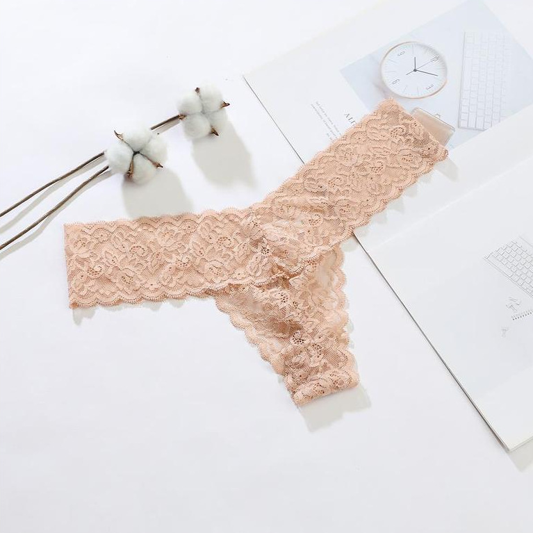Comfortable Seamless Lace Thong Panties for Women