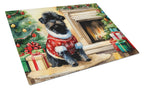 Affenpinscher Cozy Christmas Glass Cutting Board