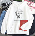 New Michelangelo King David Long Sleeve Fleece Candy Color Hoodie | Streetwear