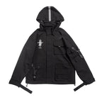 11 BYBB'S DARK 2021 Multi-pocket Black Windbreaker Jacket