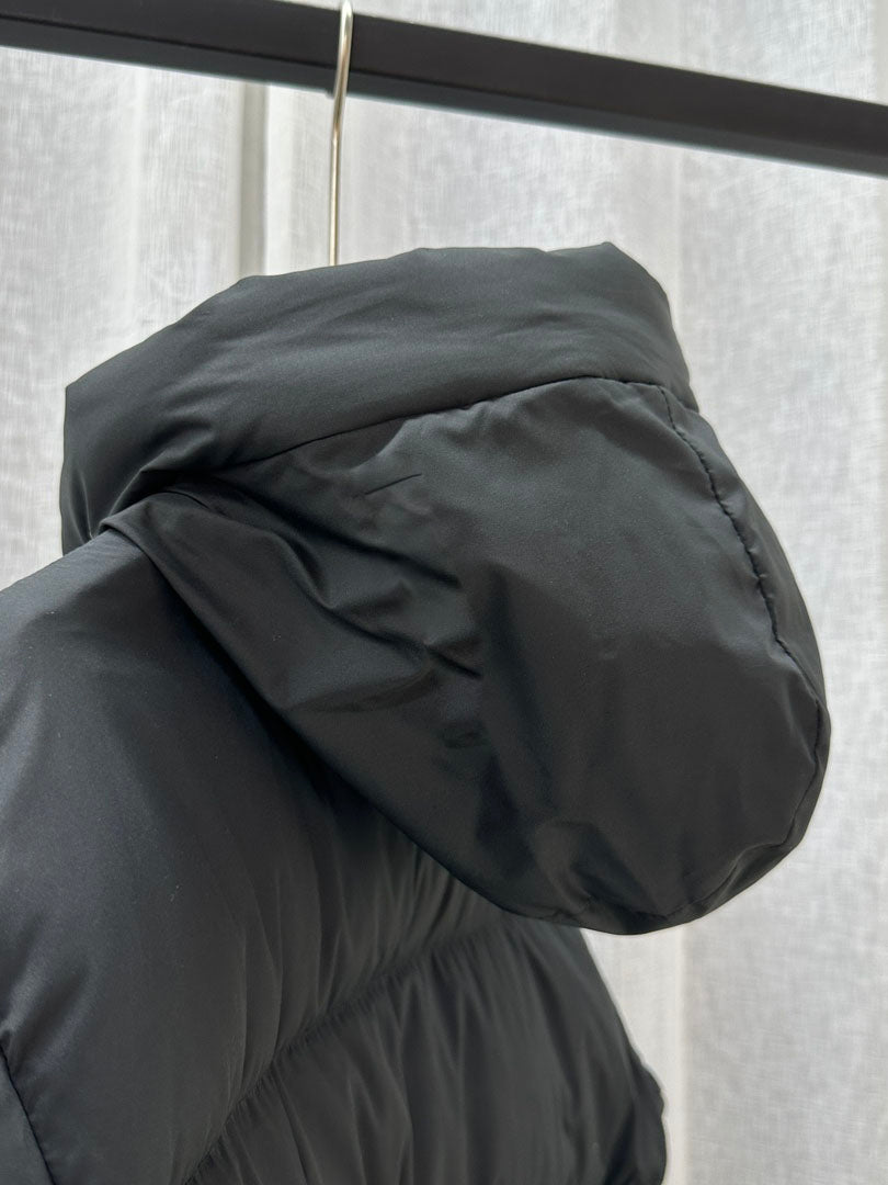 Long Down Jacket with Adjustable Hem - Winter 2023