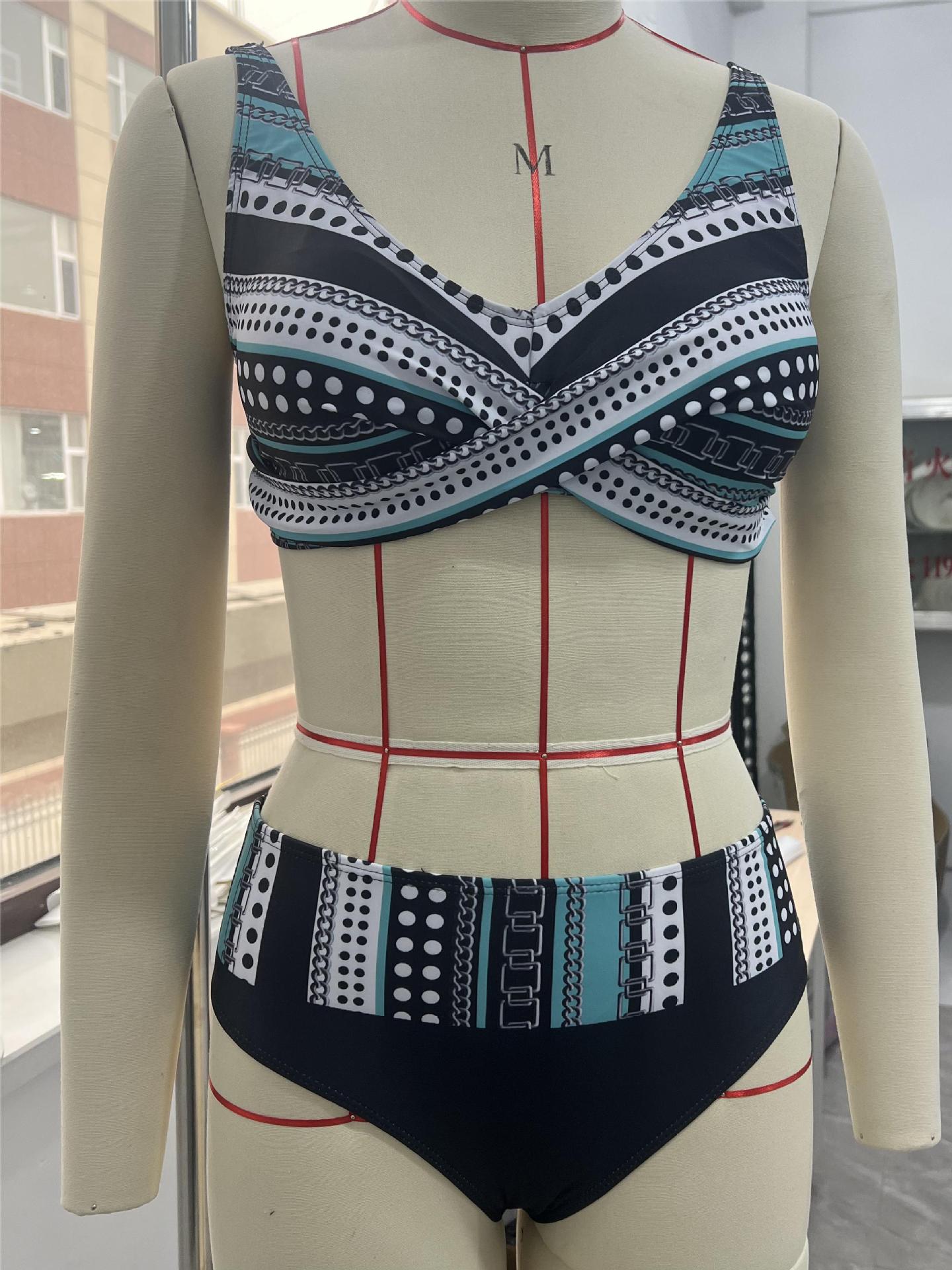 2023 Women's Triangle Back Bikini Set Plus Size
