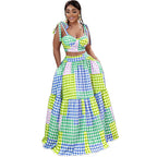 Summer Camisole and Hip Skirt Dress Two-Piece Set