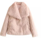 Winter Plush Coat Fashion Thicken Lapel Outwear Casual Long Sleeve Tops Women's Clothing