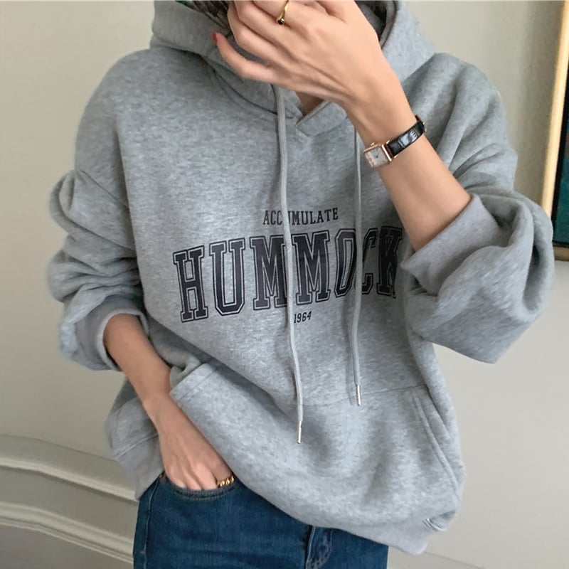 Women's Plus Fleece Hooded Pullover Sweater | Streetwear