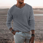 Long-Sleeved Round Neck Sweater