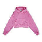 High Street Women's Short Hooded Plush Sweater