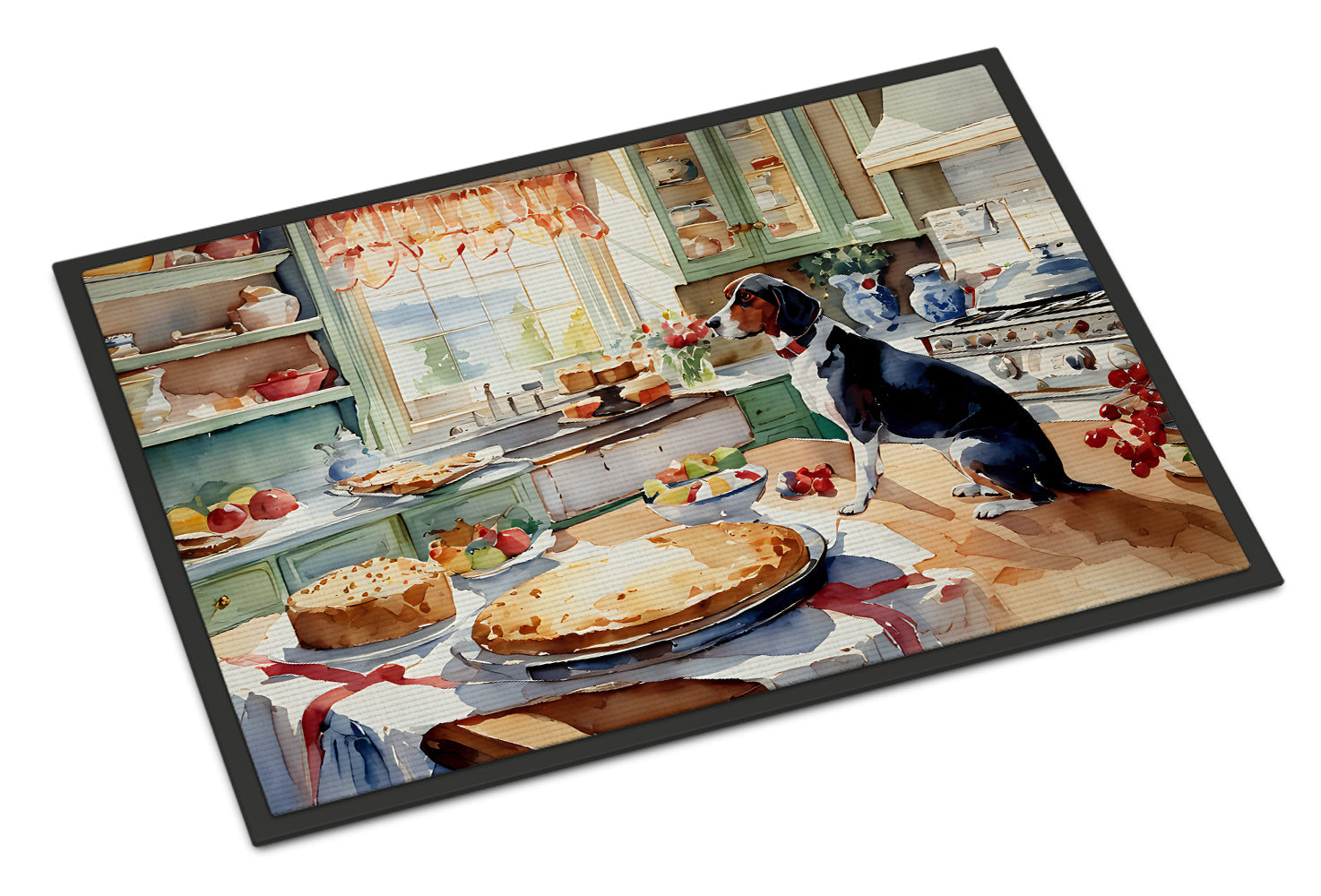 American English Coonhound Christmas Cookies Doormat