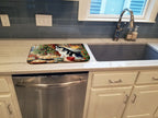 Siberian Husky Christmas Cookies Dish Drying Mat