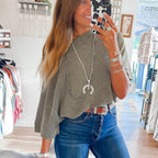 Casual Solid Color Batwing Sleeve Pullover Sweater for Women | Streetwear