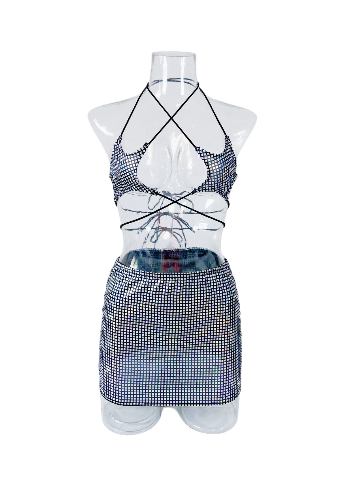 Star-Shaped Lingerie Set with Skirt and Top for Women