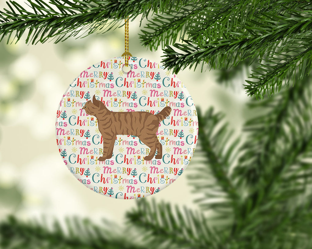 Highlander Lynx #1 Cat Christmas Ceramic Ornament