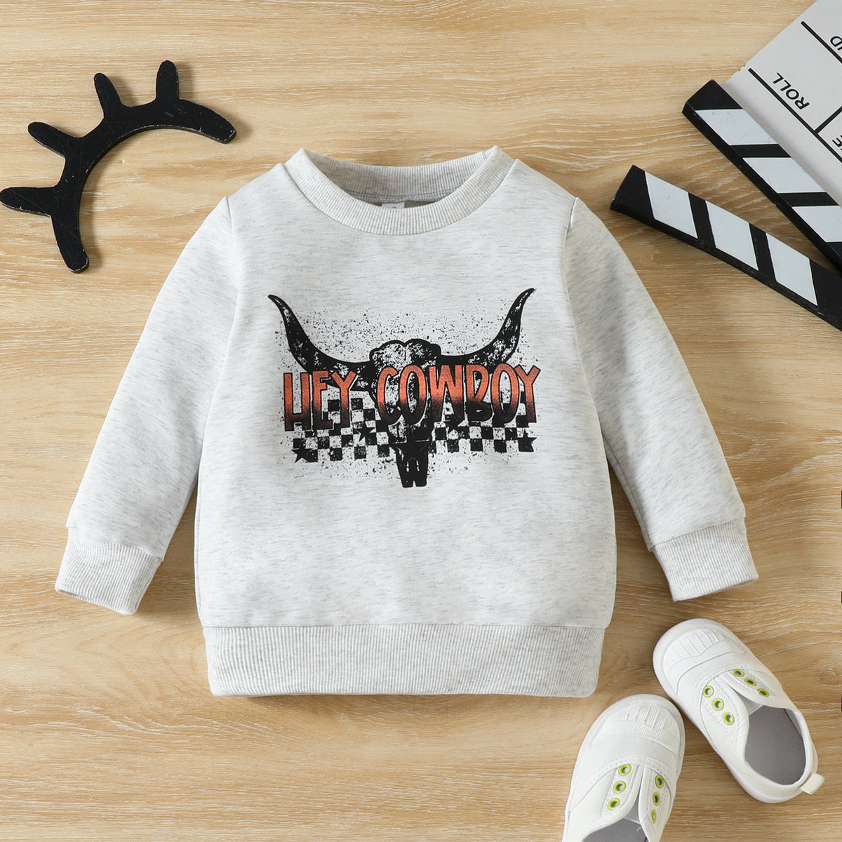 Round Neck Christmas Sweater for Kids