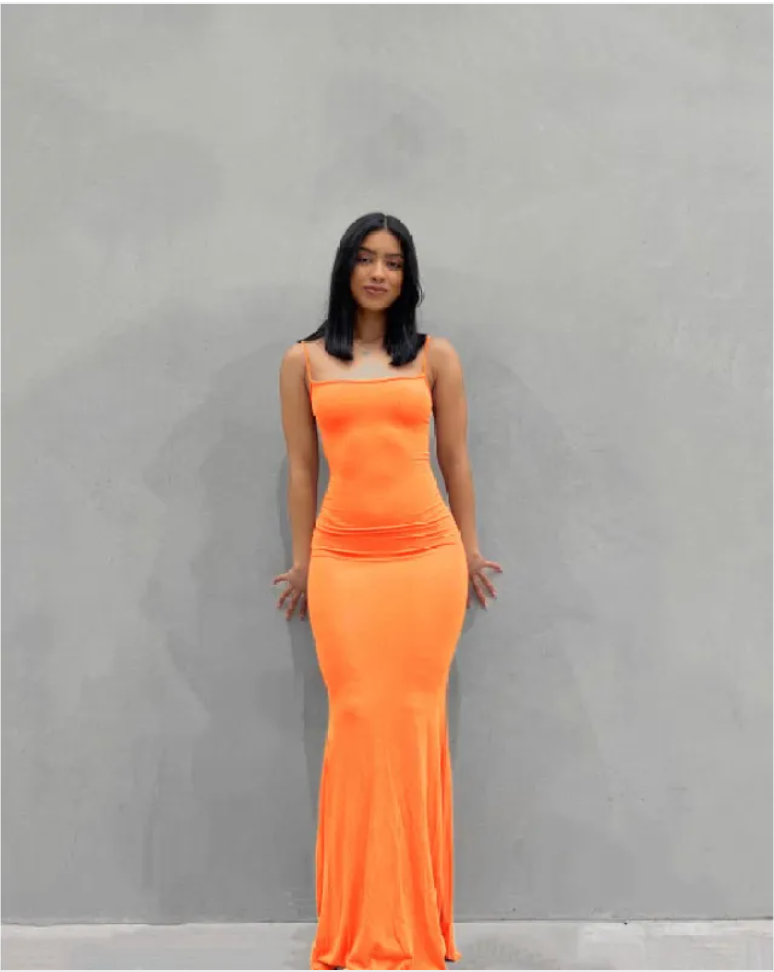 Solid Color Sleeveless Maxi Dress