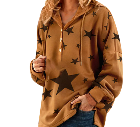 Casual Hooded Christmas Sweater for Ladies