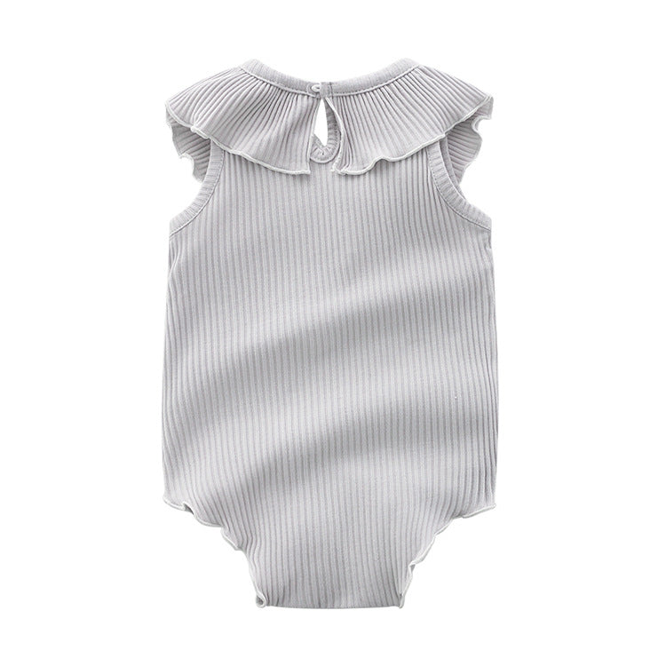 Summer Baby Girl Stretchy Bodysuit for Newborns