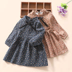 Floral Knitted Cotton Dress for Children