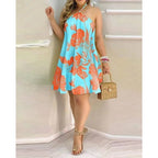 Girls' Summer Beach Off-Shoulder Loose Dress