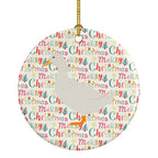 American Pekin Duck Christmas Ceramic Ornament