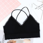 Lace-Threaded Tube Top