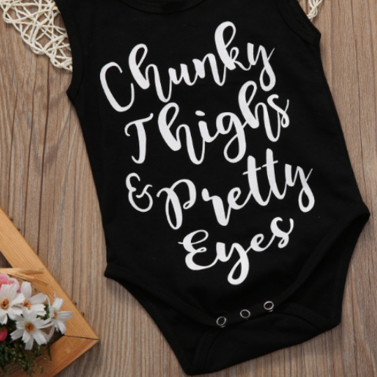 Letter Print Bodysuit for Infants