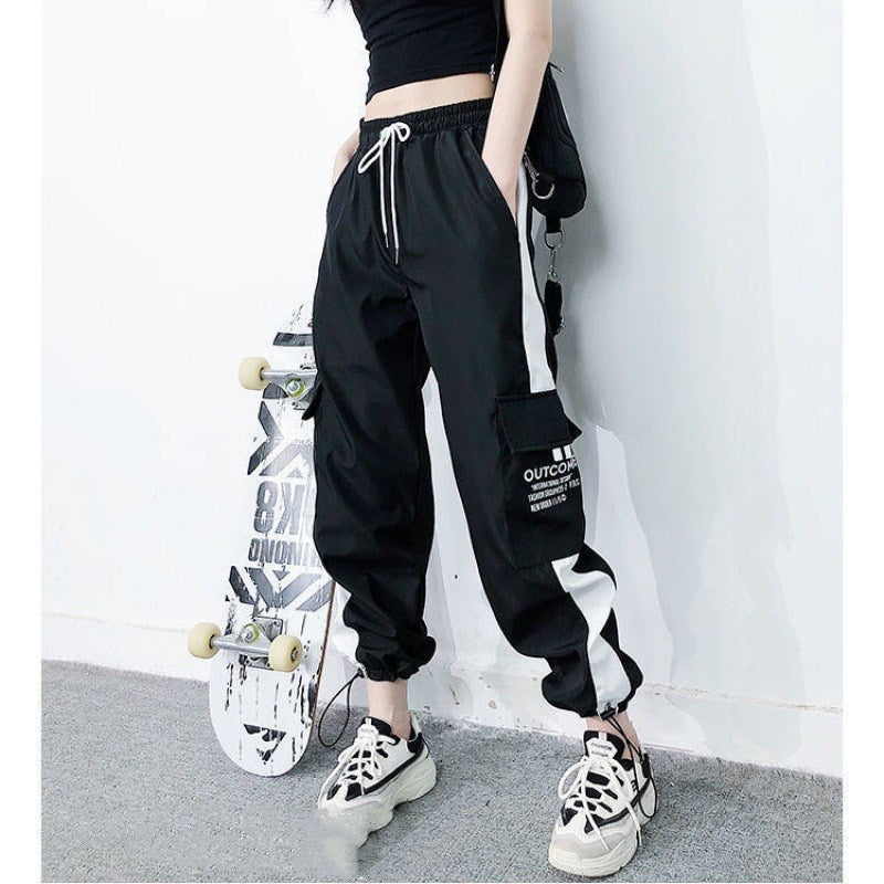 Hip Hop Corset Wide Leg Work Pants