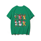 Christmas Print Round Neck Unisex T-Shirt, Short Sleeve | Streetwear