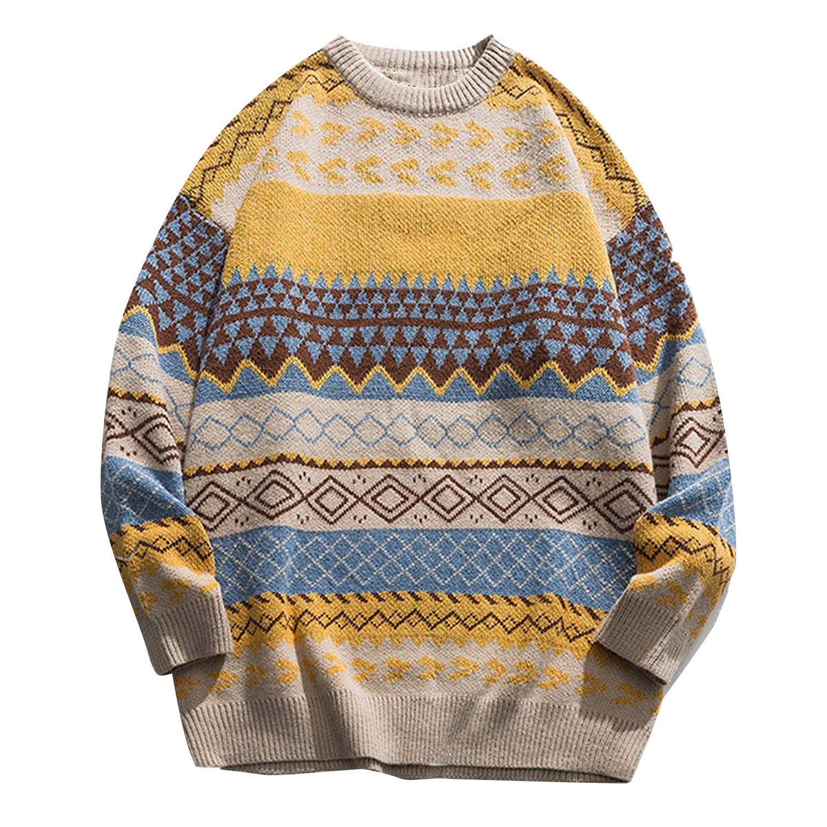 Retro Loose Fit Women's Pullover Sweater | Streetwear
