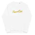 Embroidered Tropical Seas Organic Raglan Sweatshirt | Streetwear