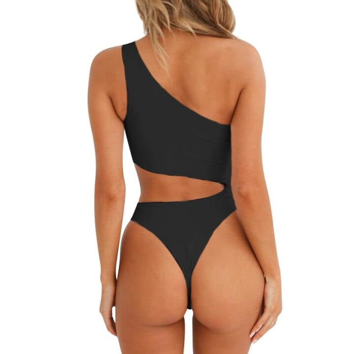 Swimsuit, One-Piece, Hollow Irregular Design