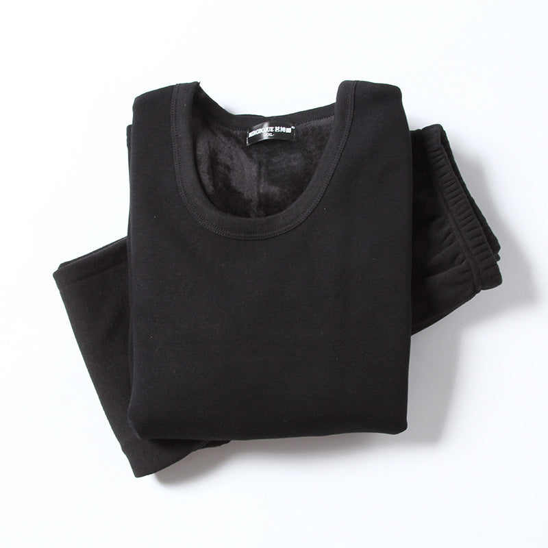 Men's Plus Velvet Thick Thermal Underwear Set