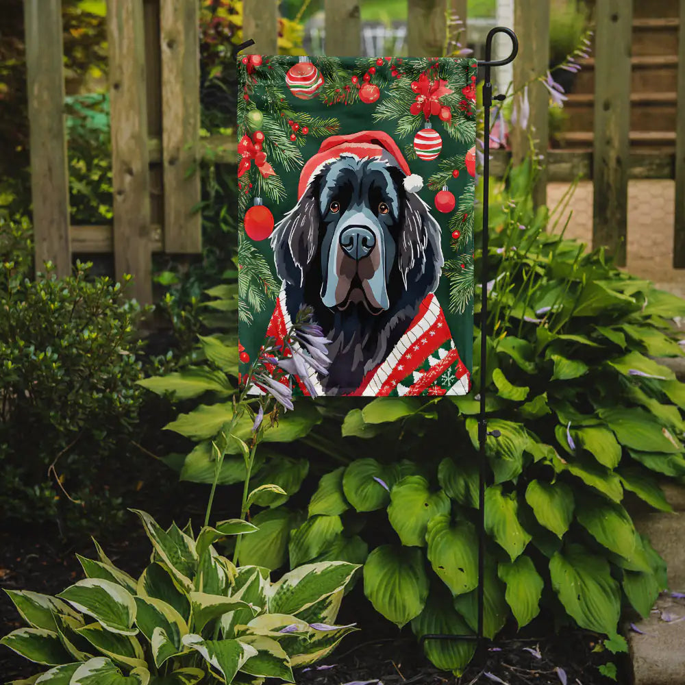 Newfoundland Christmas Garden Flag