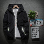 Trendy Men's Super Thin Windbreaker Jacket with Zipper