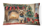 Silky Terrier Cozy Christmas Throw Pillow