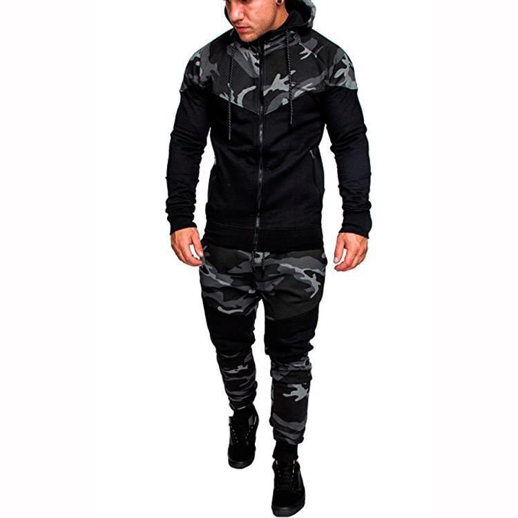 Men's Slim Fit Hooded Sweater Suit