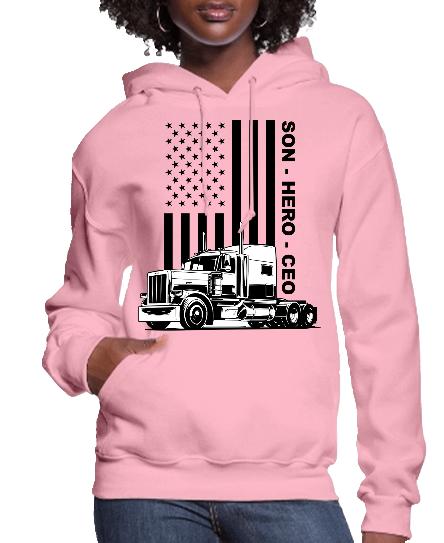 USA Trucker, Son, Hero, CEO Women’s Hoodie | Streetwear