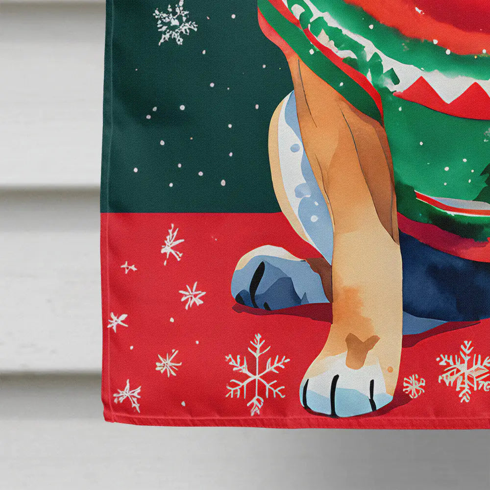 Mastiff Christmas House Flag