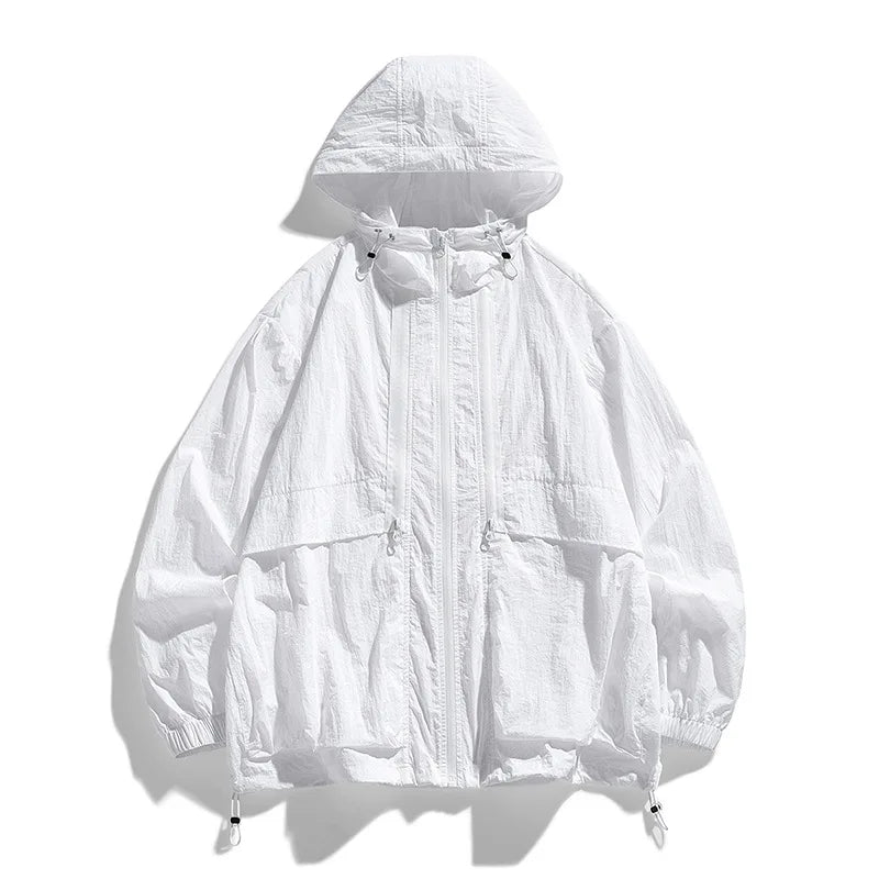 2024 Men's Ultra-Thin Hooded Windbreaker Jacket