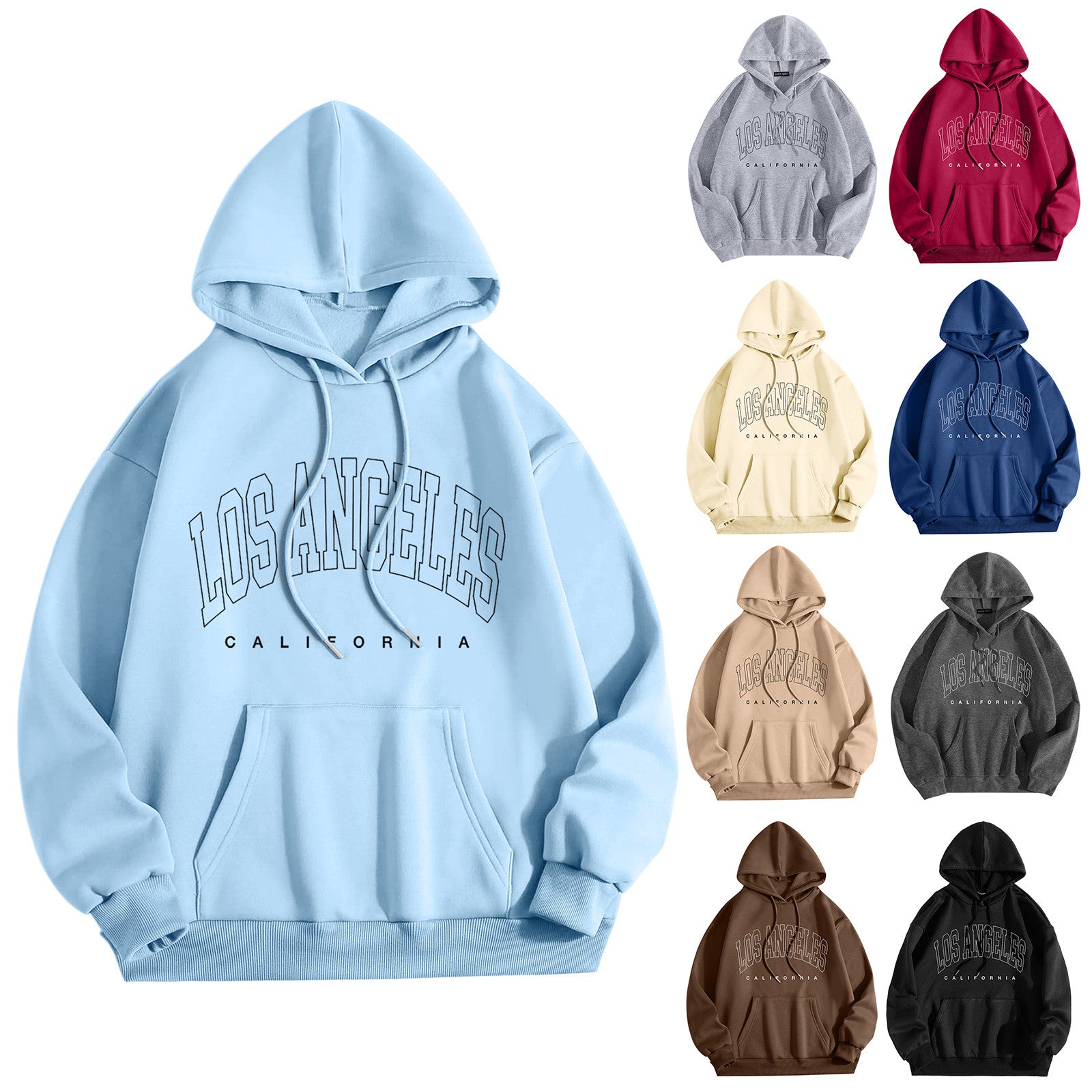 Men's and Women's Long Sleeve Hoodie with Graphic Print | Streetwear