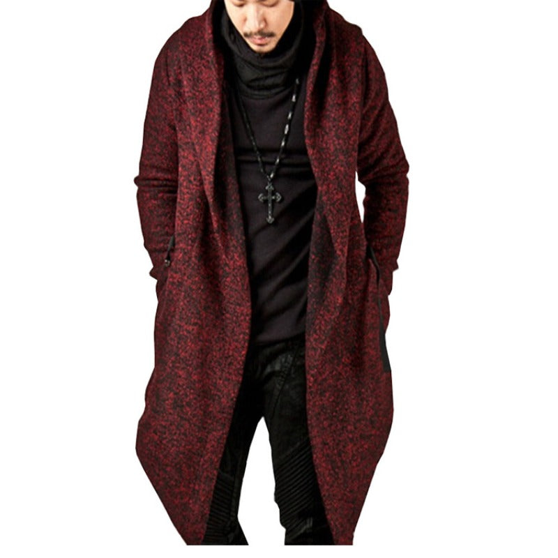 Unisex Loose Fit Hooded Trench Coat with Pockets